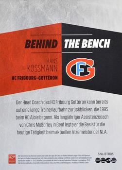 2013-14 PCAS Swiss National League - Behind The Bench #BTB05 Hans Kossmann Back