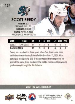 2021-22 Upper Deck AHL #124 Scott Reedy Back