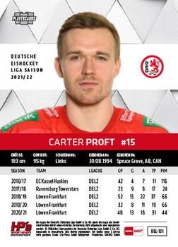 2021-22 Playercards (DEL) #DEL-121 Carter Proft Back