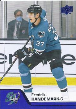 2020-21 Upper Deck AHL - Blue #50 Fredrik Handemark Front