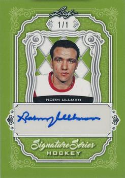 2021-22 Leaf Signature Series - Base Autographs - Green #SSN-NU1 Norm Ullman Front