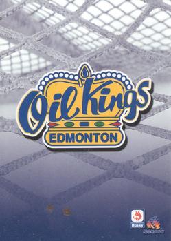 2009-10 Husky/Mohawk Edmonton Oil Kings (WHL) #NNO Header Card Front