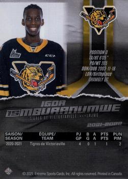 2021-22 Extreme Victoriaville Tigres (QMJHL) - Autographs #6 Igor Mburanumwe Back