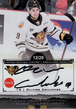 2021-22 Extreme Victoriaville Tigres (QMJHL) - Autographs #7 Olivier Coulombe Front