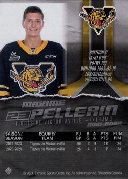 2021-22 Extreme Victoriaville Tigres (QMJHL) - Autographs #9 Maxime Pellerin Back