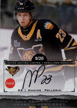 2021-22 Extreme Victoriaville Tigres (QMJHL) - Autographs #9 Maxime Pellerin Front