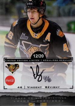 2021-22 Extreme Victoriaville Tigres (QMJHL) - Autographs #13 Vincent Sevigny Front