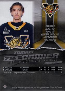 2021-22 Extreme Victoriaville Tigres (QMJHL) - Autographs #19 Tommy Cormier Back