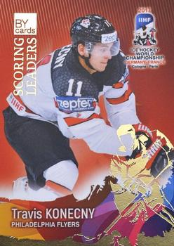 2017 BY Cards IIHF World Championship: Scoring Leaders #SL20 Travis Konecny Front