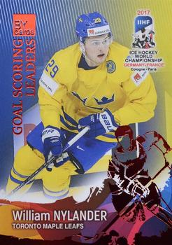 2017 BY Cards IIHF World Championship: Goal Scoring Leaders #GSL03 William Nylander Front
