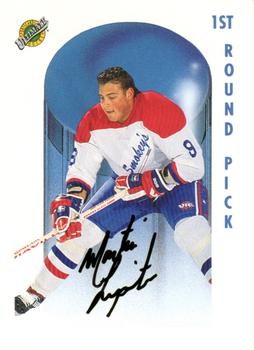 1991 Ultimate Draft - Autographs French #65 Martin Lapointe Front