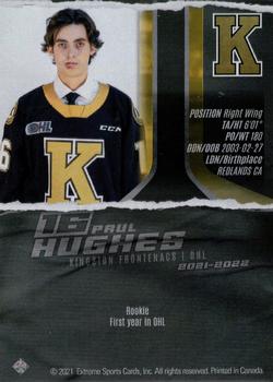 2021-22 Extreme Kingston Frontenacs (OHL) #17 Paul Hughes Back