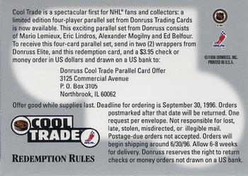 1995-96 Donruss Elite - Cool Trade Redemption #NNO Cool Trade Redemption Back