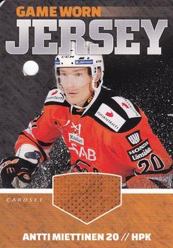 2015-16 Cardset Finland - Game Worn Jersey Series 2 Redemption #NNO Antti Miettinen Front
