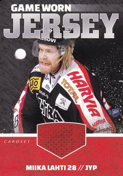 2015-16 Cardset Finland - Game Worn Jersey Series 2 Redemption #NNO Miika Lahti Front