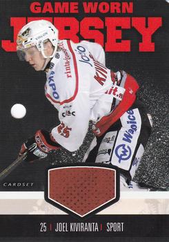 2016-17 Cardset Finland - Game Worn Jersey Series 2 Redemption #GWJ6 Joel Kiviranta Front