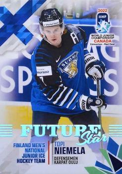 2022 BY Cards IIHF World Junior Championship (Unlicensed) #75 Topi Niemela Front