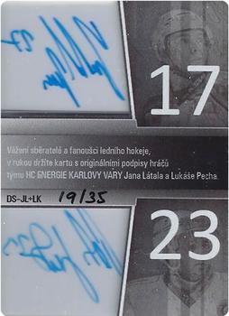 2013 OFS Exclusive - Double Signature #DS-JL+LK Jan Latal / Lukas Pech Back