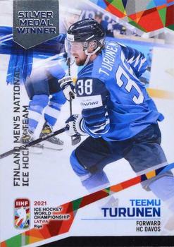 2021 BY Cards IIHF World Championship #FIN/2021-51 Teemu Turunen Front