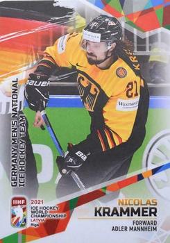 2021 BY Cards IIHF World Championship #GER2021-16 Nico Krammer Front