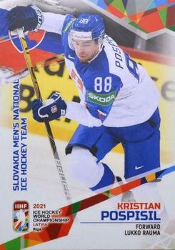 2021 BY Cards IIHF World Championship #SVK2021-27 Kristian Pospisil Front