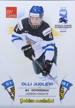 2016 BY Cards IIHF World Junior Championship #FIN/U20-04 Olli Juolevi Front