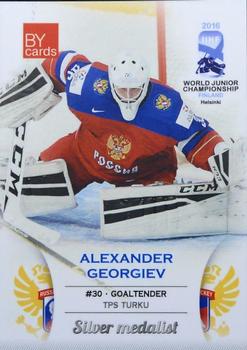 2016 BY Cards IIHF World Junior Championship #RUS/U20-03 Aleksandar Georgijev Front