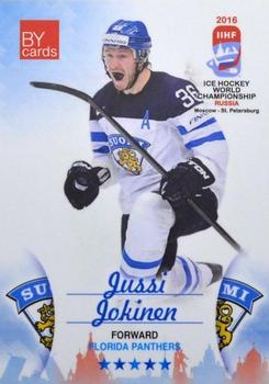 2016 BY Cards IIHF World Championship (Unlicensed) #FIN-015 Jussi Jokinen Front