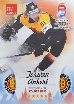 2016 BY Cards IIHF World Championship (Unlicensed) #GER-007 Torsten Ankert Front