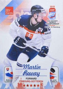 2016 BY Cards IIHF World Championship (Unlicensed) #SVK-012 Martin Reway Front