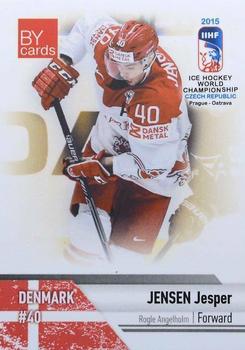 2015 BY Cards IIHF World Championship (Unlicensed) #DEN-11 Jesper Jensen Front