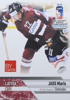 2015 BY Cards IIHF World Championship (Unlicensed) #LAT-08 Maris Jass Front