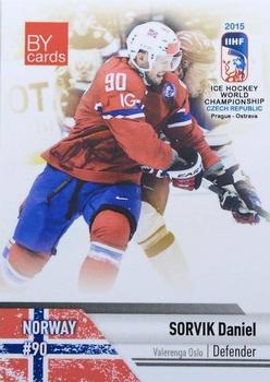 2015 BY Cards IIHF World Championship (Unlicensed) #NOR-06 Daniel Sorvik Front