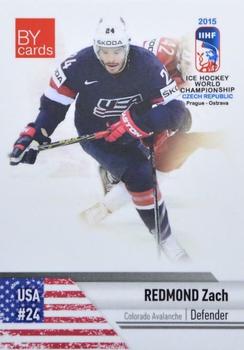 2015 BY Cards IIHF World Championship (Unlicensed) #USA-07 Zach Redmond Front
