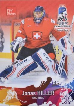 2017 BY Cards IIHF World Championship #SUI/2017-01 Jonas Hiller Front