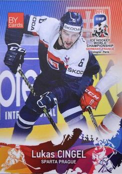 2017 BY Cards IIHF World Championship #SVK/2017-12 Lukas Cingel Front