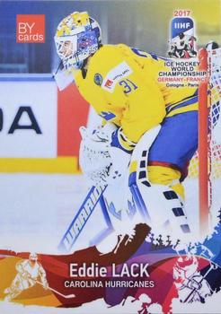 2017 BY Cards IIHF World Championship #SWE/2017-02 Eddie Lack Front