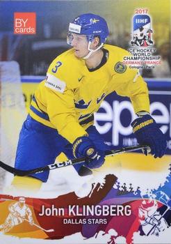 2017 BY Cards IIHF World Championship #SWE/2017-04 John Klingberg Front