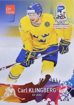 2017 BY Cards IIHF World Championship #SWE/2017-21 Carl Klingberg Front