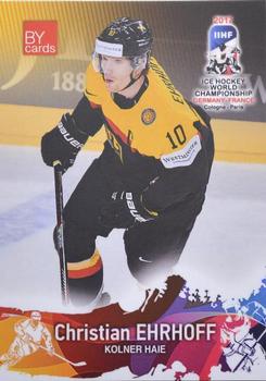 2017 BY Cards IIHF World Championship #GER/2017-06 Christian Ehrhoff Front