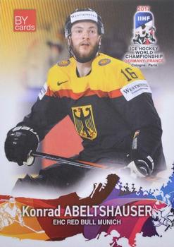 2017 BY Cards IIHF World Championship #GER/2017-07 Konrad Abeltshauser Front