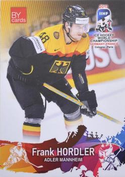 2017 BY Cards IIHF World Championship #GER/2017-09 Frank Hordler Front