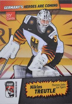 2018 BY Cards IIHF World Championship (Unlicensed) #GER/2018-01 Niklas Treutle Front