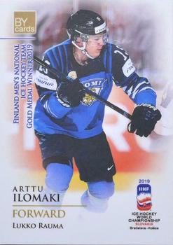 2019 BY Cards IIHF World Championship #FIN/2019-13 Arttu Ilomäki Front