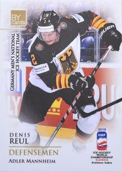 2019 BY Cards IIHF World Championship #GER/2019-04 Denis Reul Front