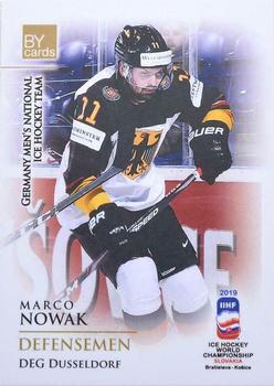 2019 BY Cards IIHF World Championship #GER/2019-06 Marco Nowak Front