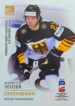 2019 BY Cards IIHF World Championship #GER/2019-08 Moritz Seider Front