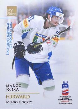2019 BY Cards IIHF World Championship #ITA/2019-22 Marco Rosa Front
