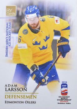 2019 BY Cards IIHF World Championship #SWE/2019-05 Adam Larsson Front