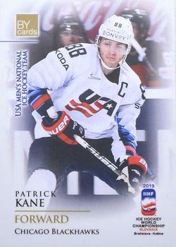 2019 BY Cards IIHF World Championship #USA/2019-46 Patrick Kane Front